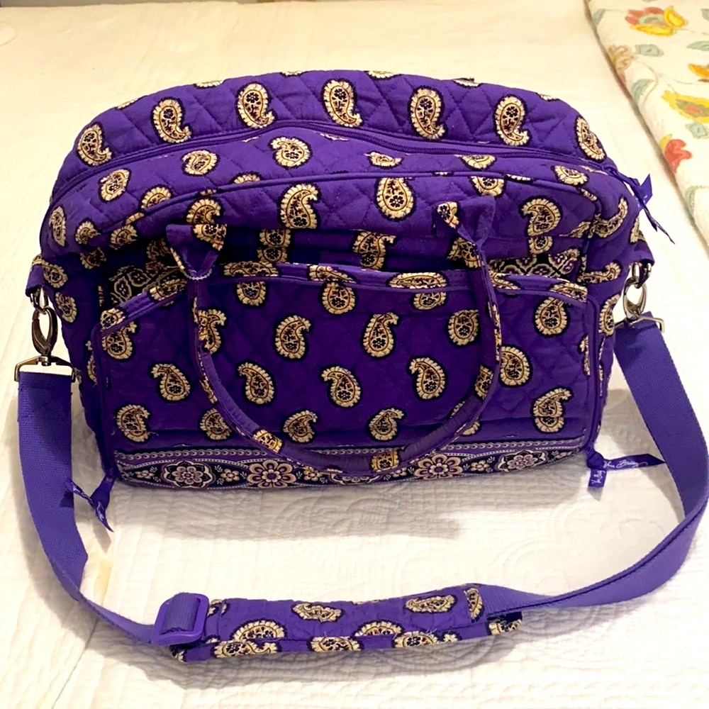 Vera Bradley Purple Paisley Weekender
